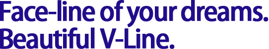 Face-line of your dreams. Beautiful v-line.