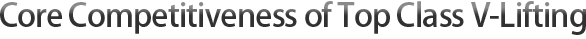 Core Competitiveness of Top Class V-Lifting